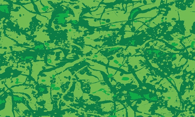 Un fondo verde con un patrón de salpicaduras de pintura.