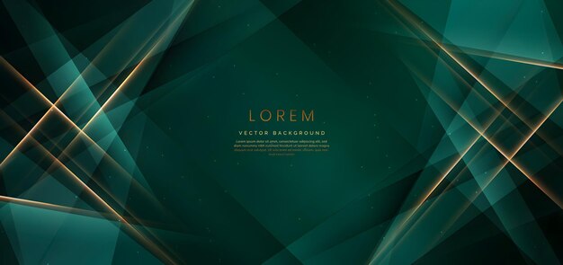 Fondo verde con resumen dorado