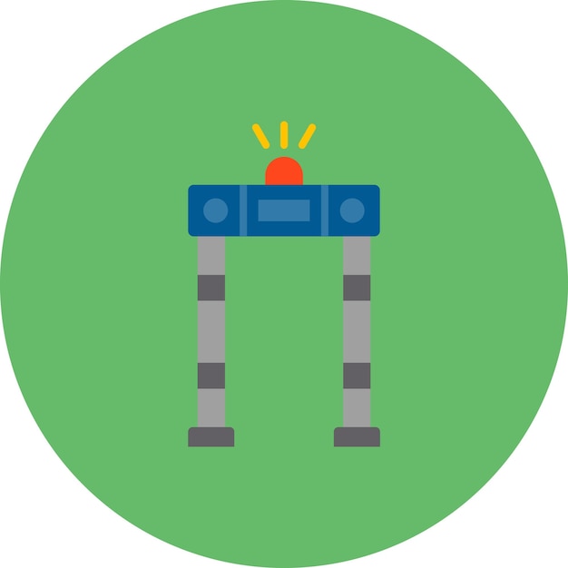 un fondo verde con un robot azul en él