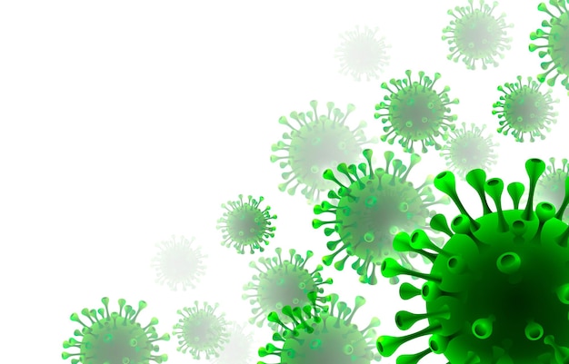 Fondo verde del virus