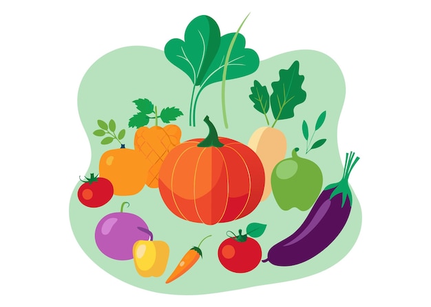 Fondo de verduras saludables