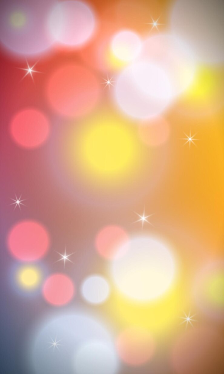 Vector fondo vertical colorido abstracto con luces bokeh y destello de lente. ilustración vectorial