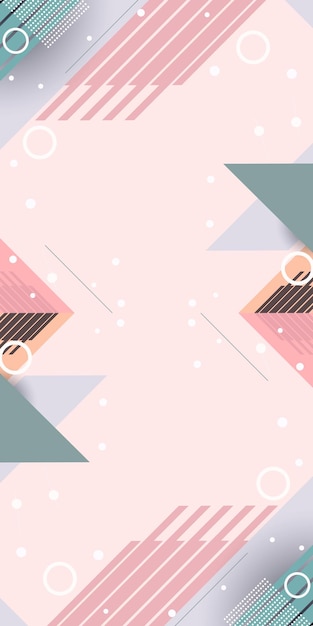 Fondo vertical de vector colorido geométrico