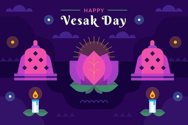 Fondo vesak plano