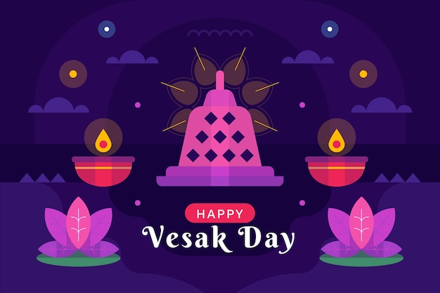 Fondo vesak plano