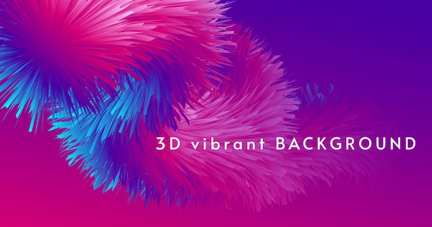 Vector fondo vibrante 3d con forma de onda líquida