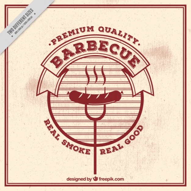 Vector fondo vintage de barbacoa