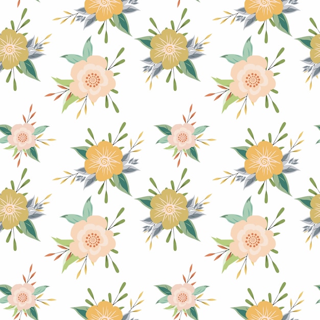 Vector fondo vintage con flor suave