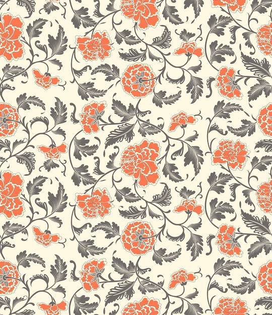 Fondo vintage floral decorativo chino