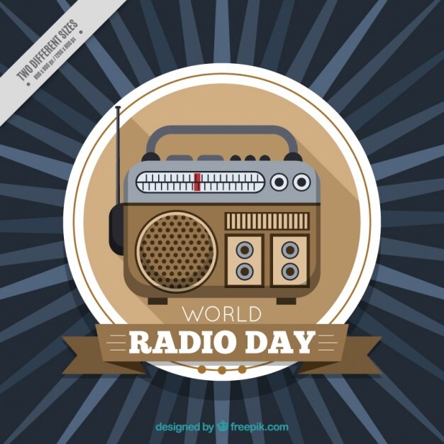 Vector fondo vintage de radio 