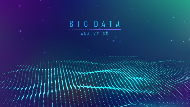 Fondo de visualización de Big Data Fondo de conexión de Big Data 3d Tecnología cibernética
