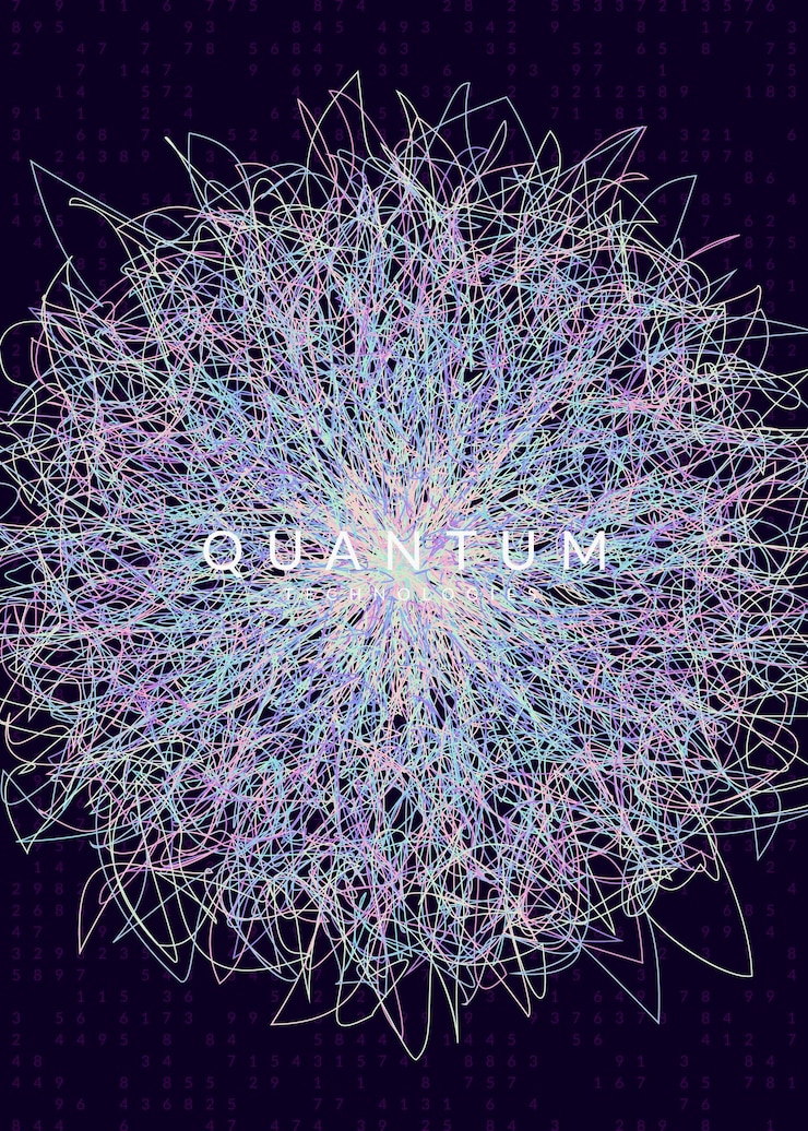 Vector fondo de visualización tecnología para big data artificial en