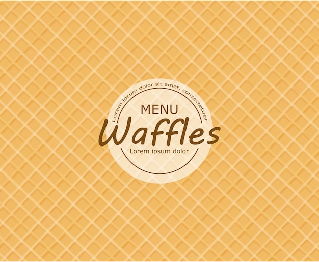 Fondo de waffle