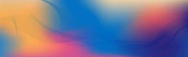 Fondo web abstracto panorámico degradado colorido Vector