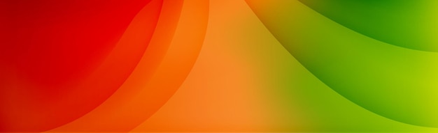 Fondo web abstracto panorámico rojo degradado naranja vector