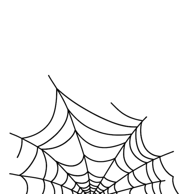 Fondo de la web de banner simple contorno vectorial dibujado a mano ilustración doodle fantasía