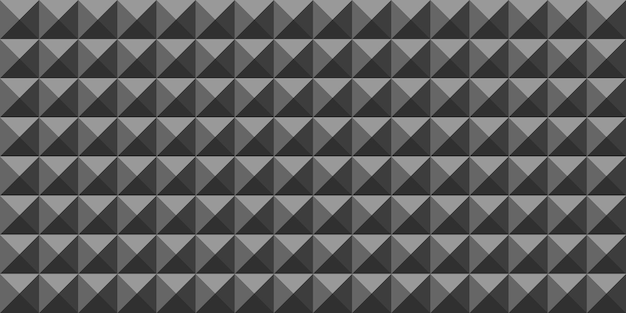 Fondo web panorámico abstracto cuadrados negros Vector