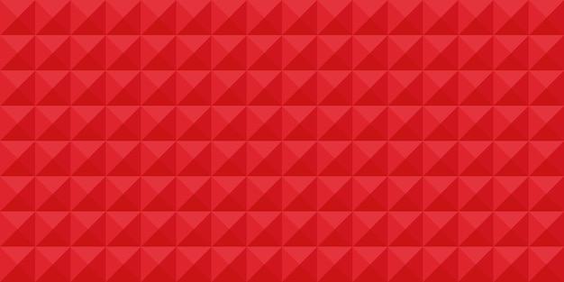Fondo web panorámico abstracto cuadrados rojos Vector