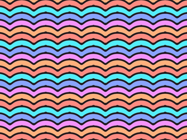 Fondo zigzag de colores modernos y abstractos