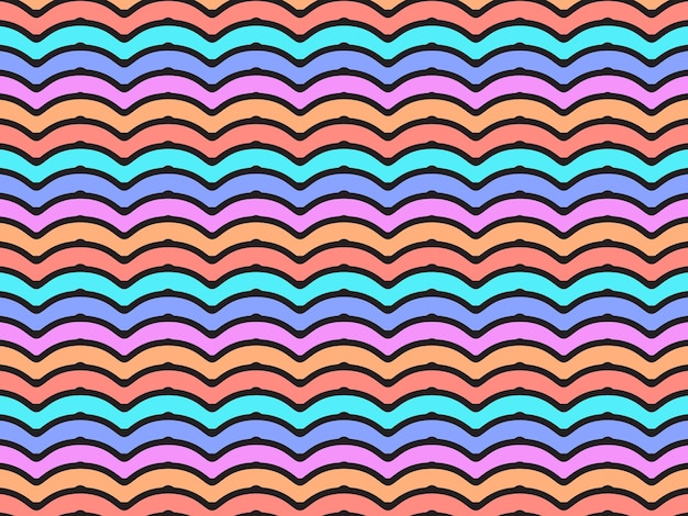 Fondo zigzag de colores modernos y abstractos