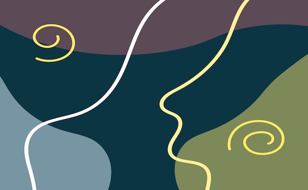 fondos abstractos dibujados a mano varias formas y objetos de garabateo vectorial moderno moderno de moda