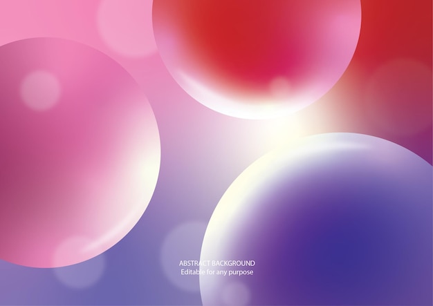 fondos de globos con tres colores suaves y gradiente