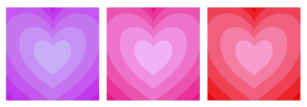 Los fondos de gradiente del corazón