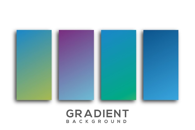 Fondos hermosos del vector del gradiente - Imágenes de fondo coloridas del vector del gradiente