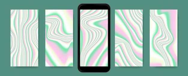 Fondos de holografía fondos de pantalla fluidos abstractos para salvapantallas