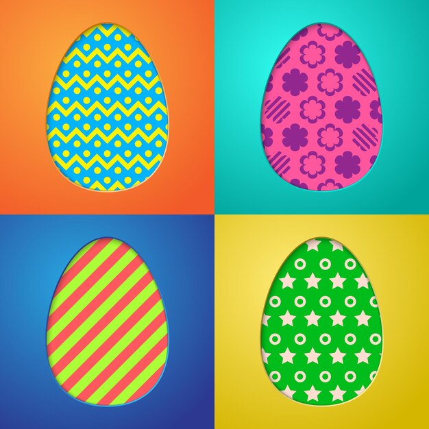 Vector fondos de huevos de pascua