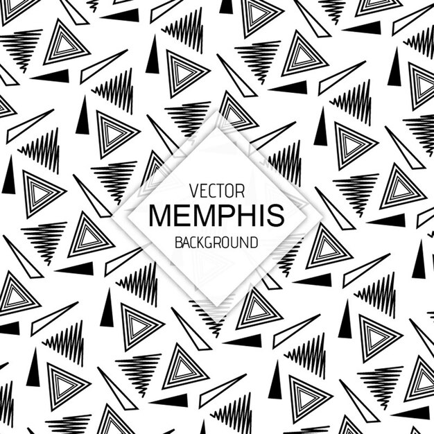 Fondos de Memphis en blanco y negro