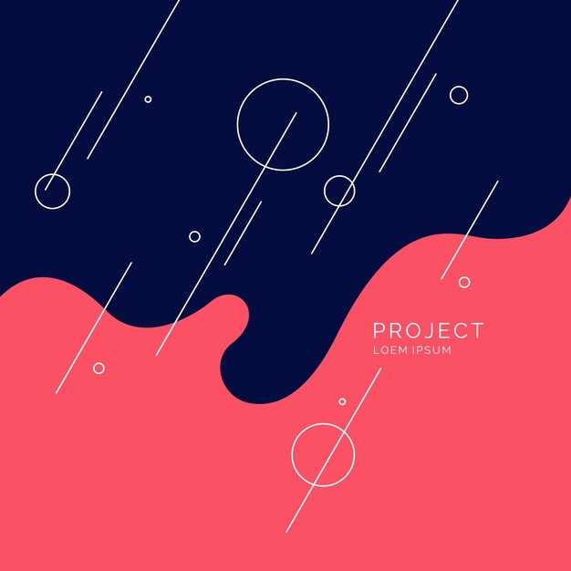 Fondos modernos con elementos abstractos y formas dinámicas Composiciones de manchas de colores Ilustración vectorial