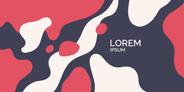 Fondos modernos con elementos abstractos y formas dinámicas Composiciones de manchas de colores Ilustración vectorial