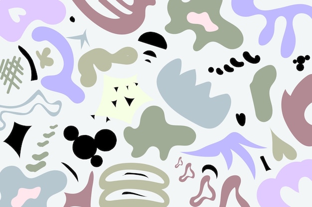 Fondos modernos con elementos abstractos y formas dinámicas Composiciones de puntos de colores Ilustración vectorial plantilla para diseño e ideas creativas