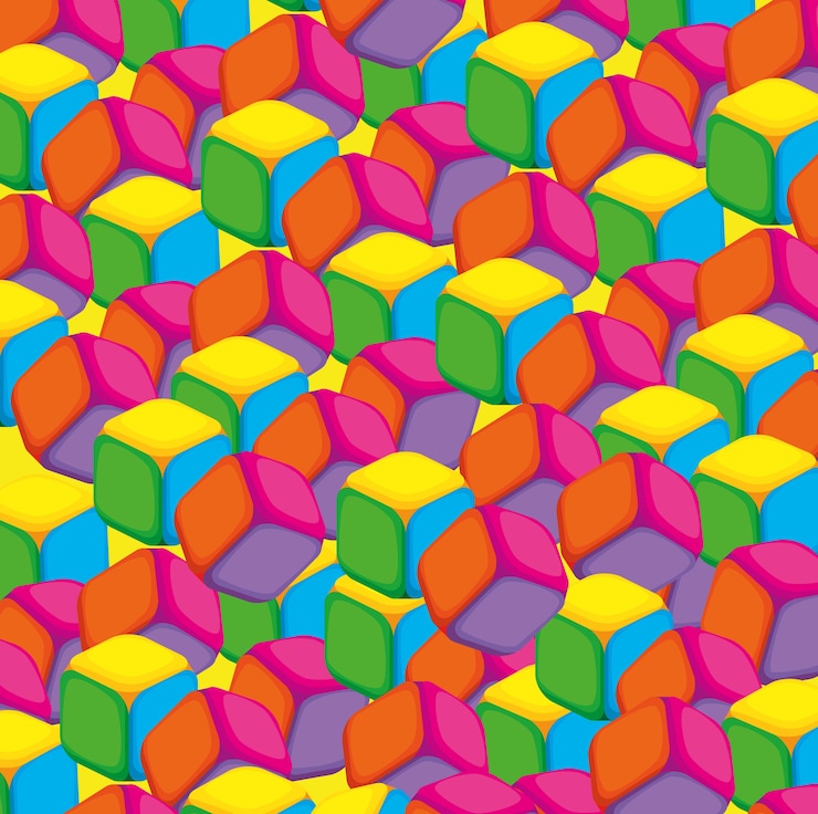 Vector fondos de patrones de colores y estilos