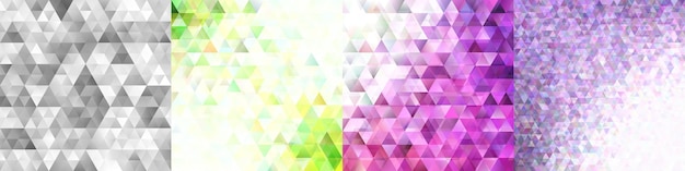 Fondos de polígonos triangulares abstractos con opacidad