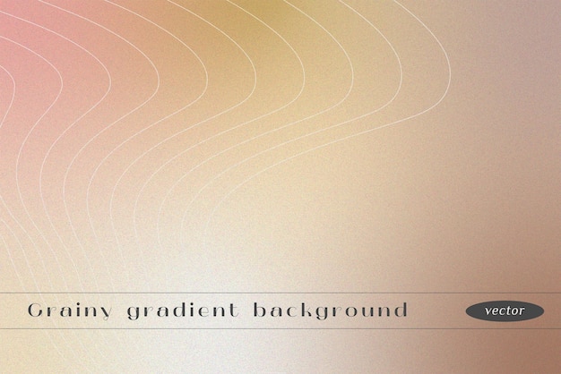 Fondos de textura de grano degradado suave beige Fondo de vector minimalista color neutro