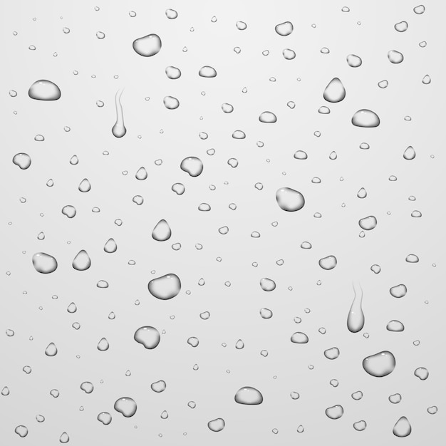 Vector fondos de vector con gotas de agua sobre vidrio