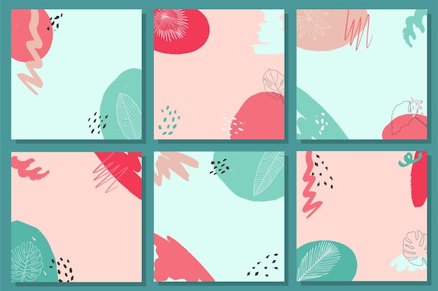 Fondos de verano para banners de redes sociales.