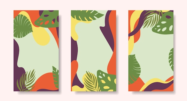 fondos de verano brillantes con hojas tropicales fondo hawaiano