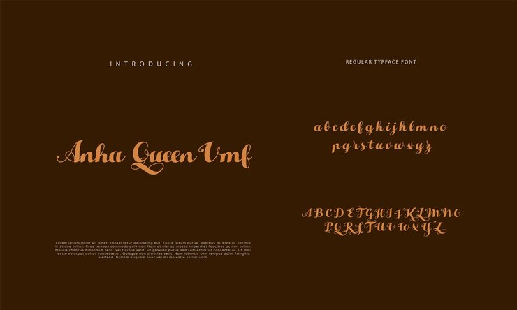 Vector fonte de firma caligrafía logotipo escritura pincel tipo de fuente letra escrita a mano