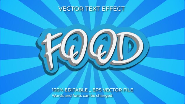 Food_text_style_effect_vector