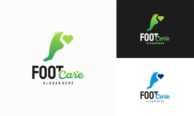 Foot Care logo diseños concepto vector Iconic Foot Logo diseños plantilla