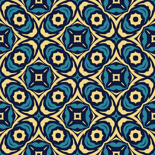 Forma abstracta sin fisuras de tres colores. Fondo de ornamento de patrón simple