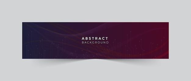 Forma abstracta gradiente fondo abstracto minimalista con diseño de banner de linkedin