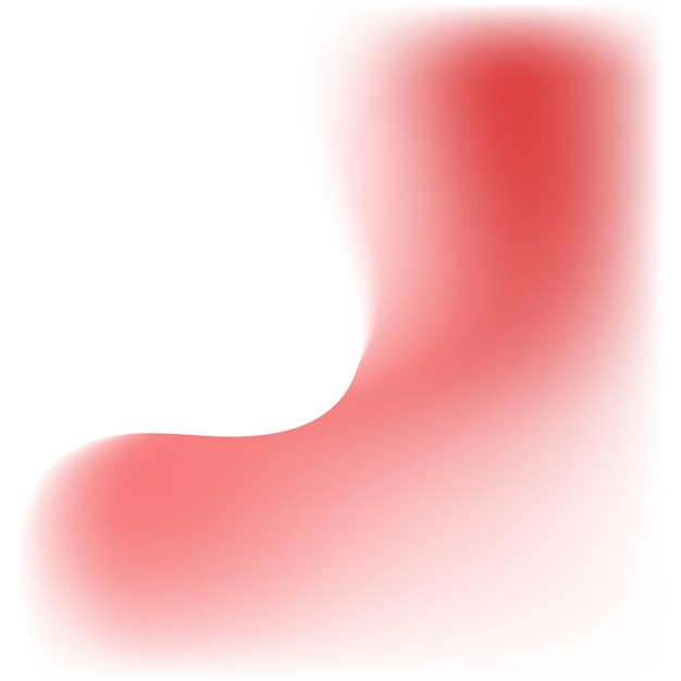 Forma abstracta con gradiente rojo