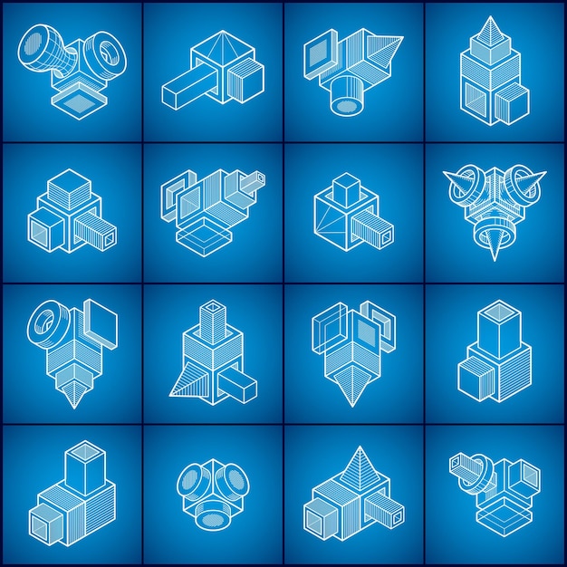 Forma abstracta de ingeniería, conjunto de vectores.