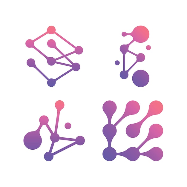 Forma abstracta molecular de gradiente 2