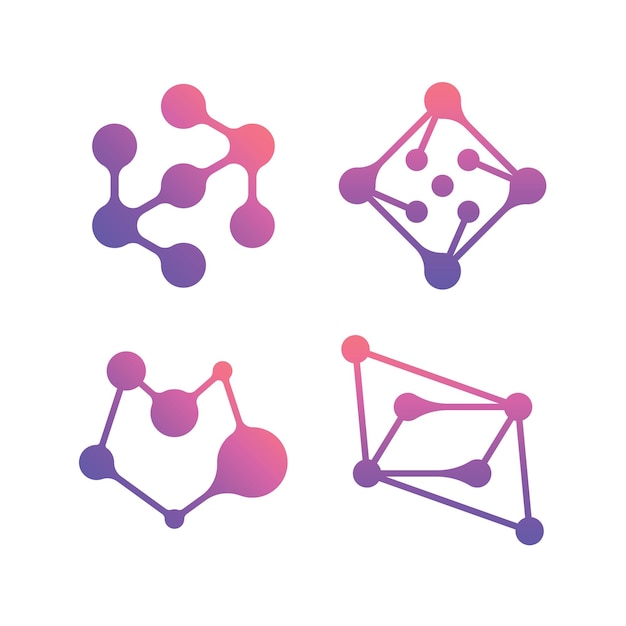 Forma abstracta molecular de gradiente 3