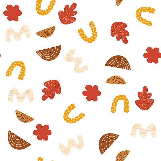 Forma abstracta patrón sin costura Fondo para niños papel pintado textil scrapbooking Trendy v
